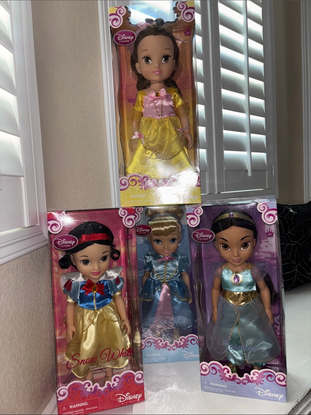 2011 Disney princess toddler doll collection Cinderella Snow White belle Jasmine